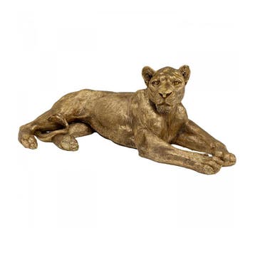 *WOONWINKEL* Liggende Leeuw Goud, Verzenden, Nieuw