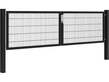 Dubbele tuinpoort | Premium | 400 cm breed, 1 tot 2 meter, Nieuw, IJzer, Minder dan 3 meter