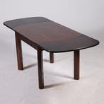 Art Deco - Mid-Century Eetkamertafel uitschuifbaar opgelegd, Antiek en Kunst, Antiek | Meubels | Tafels, Ophalen of Verzenden