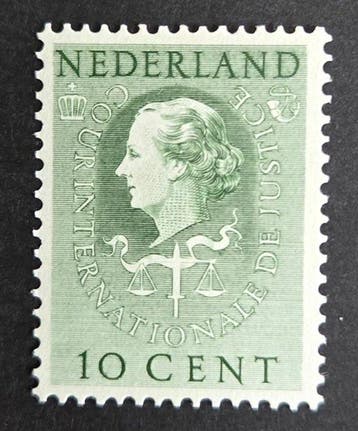 Nederland 1951 - Cour Internationale de Justice, Gestempeld