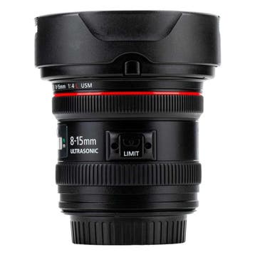 Canon EF 8-15mm f/4L Fisheye USM met garantie, Audio, Tv en Foto, Gebruikt, Canon, Fisheye-lens, Ophalen of Verzenden