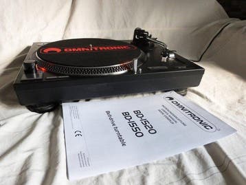Omnitronic - BD-1520 DJ Belt-Drive Platenspeler, Nieuw