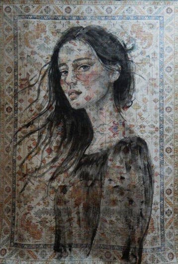 Jacqueline Klein Breteler - “Alive!.”-painting on a
