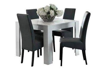 Eettafel Marknesse Vierkant 100x100cm Wit - eettafel, Nieuw, Vierkant, Overige materialen
