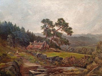 J.A. Kingston (XIX) - Paesaggio