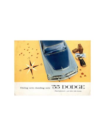 1955 DODGE PROGRAMMA BROCHURE ENGELS USA, Nieuw, Author