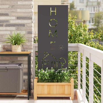 vidaXL Tuin Privacy Screen Zwart 50 x 140 cm Koudgewalst, Verzenden, Nieuw