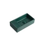 Fontein Ora 41x22x10cm mat groen inclusief afvoerplug links, Verzenden, Nieuw