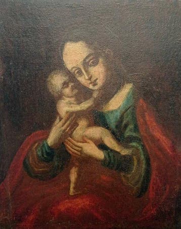 Italiaanse school (XVII) - Madonna con Bambino