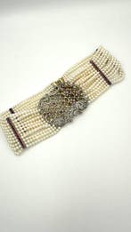 Halsketting - 18 karaat Geel goud Diamant (Natuurlijk), Nieuw