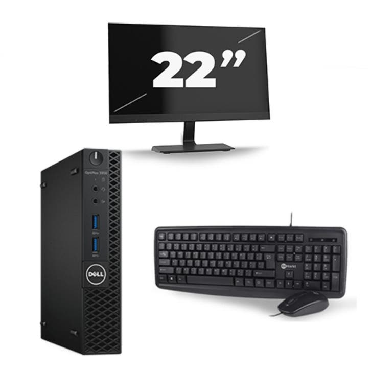 Dell Optiplex 3050  -   i5-7e  - 8GB  - 256GB  + 1x 22 inch, Computers en Software, Windows Laptops, SSD, Qwerty, Refurbished