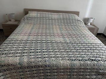Copriletto matrimoniale artigianale a uncinetto - Bedsprei -