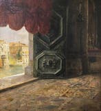 Rubens Santoro (1859 - 1942) - Scorcio di Venezia da una