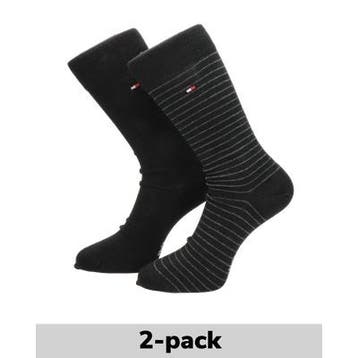 Tommy Hilfiger 2-Pack hoge sokken sokken voor heren, Verzenden, Zwart, Nieuw, Tommy Hilfiger
