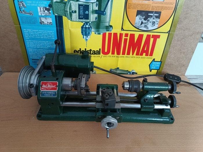 Emco Unimat SL Lathe - Horlogemakers gereedschap Industrial, Antiek en Kunst, Antiek | Klokken