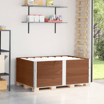 vidaXL Palletopzetranden 3 st 150x100 cm massief grenenhout, Verzenden