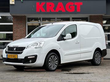 Peugeot Partner 122 1.6 BlueHDi 100 L2 Premium Pack|NAP|AUTO, Automaat, Stof, Gebruikt, Wit