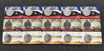 Nederland. Diverse penningen in coincard (15x) (Zonder