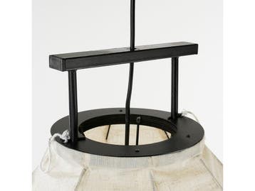 Mica Decorations Pego - Hanglamp - H73 x Ø54 cm - Linnen -, Verzenden, Nieuw