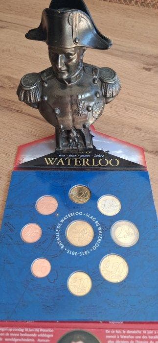 België. Year Set (BU) 2015 Waterloo + Buste de lEmpereur