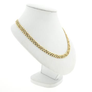 Gouden panter schakelcollier (Ketting), Ophalen of Verzenden, Gebruikt, Goud, Goud