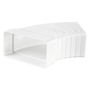 Kunststof variabele bocht 3° t/m 48° - 120 x 60mm - WIT, Verzenden, Nieuw