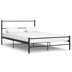 vidaXL Bedframe metaal zwart 120x200 cm, Huis en Inrichting, Slaapkamer | Bedden, Verzenden, Zwart, Nieuw, Twijfelaar