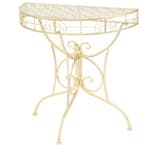 vidaXL Bijzettafel vintage stijl half rond 72x36x74 cm, Huis en Inrichting, Tafels | Bijzettafels, Verzenden, Nieuw, 60 cm of meer