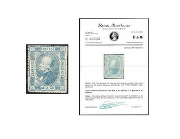 Mexico 1872 - Miguel Hidlgo 50c blauwe kleurfout -, Gestempeld