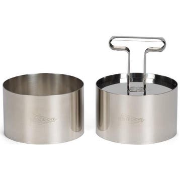 Patisse Taartring met Uitdrukker Ø9cm Set/3, Hobby en Vrije tijd, Taarten en Cupcakes maken, Verzenden, Nieuw