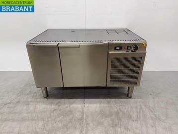RVS Onderbouw Koelwerkbank 2 Deuren 230V Horeca, Ophalen of Verzenden, Gebruikt