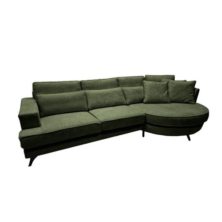 Loungebank Clinge - loungebanken - Groen, Huis en Inrichting, Banken | Sofa's en Chaises Longues, 150 cm of meer, Nieuw, 300 cm of meer