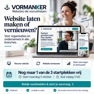 Professionele website laten maken | Nog 1 startplek vrij, Website Bouw