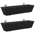 Hangende plantenbakken zwart | Tweedekansje | OP=OP, Overige materialen, Minder dan 30 cm, Nieuw, Ophalen of Verzenden