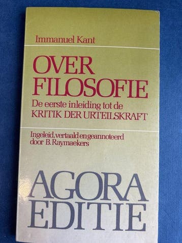 Over filosofie / Agora editie - Immanuel Kant 9789024276431, Boeken, Verzenden, Gelezen, Immanuel Kant