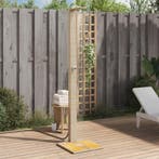 vidaXL Buitendouche 50x55x224 cm poly rattan en acaciahout, Tuin en Terras, Verzenden, Nieuw