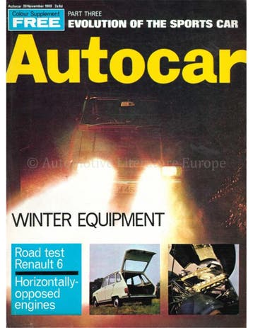 1969 AUTOCAR MAGAZINE 3849 ENGELS, Nieuw, Author