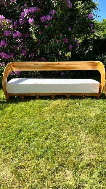 Tuinbank - Hout - Buitensofa, Antiek en Kunst