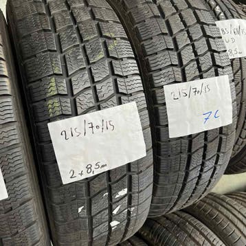 2 x Vredestein Comtrac 215-70-15 C Winterbanden 8,5mm, Auto-onderdelen, Banden en Velgen, 15 inch, Band(en), Bestelwagen, Gebruikt