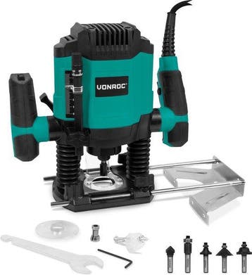 2dekans | VONROC Bovenfrees 1200W – 6-8mm – Variabel, Ophalen of Verzenden, Zo goed als nieuw