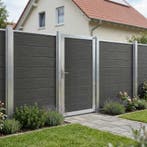 Tuindeur Segovia tuinpoort met privacyscherm 180x90 cm grijs, Verzenden, Nieuw