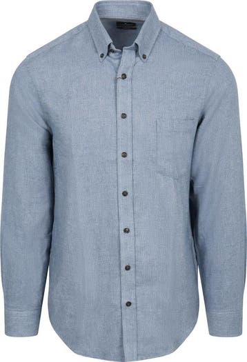 CASAMODA Overhemd Faux Uni Blauw maat 4XL Heren, Kleding | Heren, Verzenden, Nieuw, Blauw, CASAMODA