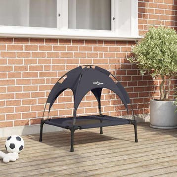 vidaXL Hondenbed Zwart 62 x 48 x 61 cm Staal, Verzenden, Nieuw