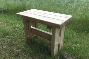 Rockwood® Krukbank Easy Grenenhout, Tuin en Terras, Picknicktafels, Ophalen of Verzenden, Nieuw, Rechthoekig, Hout