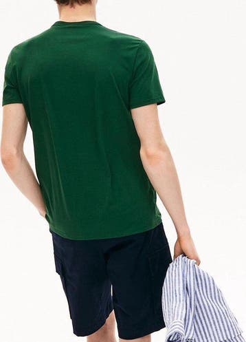 Lacoste Classic Lifestyle  - Maat XL -T-Shirt Heren - Groen, Verzenden, Nieuw