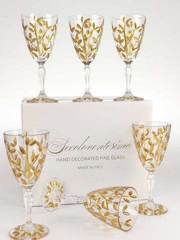 Secoloventesimo - Kelk (6) - Leaves golden chalice -