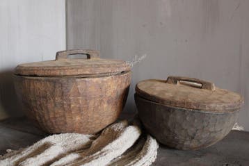 Oude houten bak met deksel, Huis en Inrichting, Ophalen of Verzenden, Nieuw