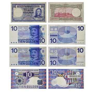 Nederland. - 4 x 10 Gulden - various dates - PL43.a,