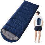 Slaapzak 3-Seizoenen Donkerblauw – Comfort En Warmte, Caravans en Kamperen, Nieuw