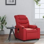 vidaXL Massagestoel verstelbaar kunstleer rood, Huis en Inrichting, Fauteuils, Verzenden, Nieuw